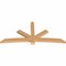 Ekena Millwork Alberta Smooth Timber Gable Bracket, Western Red Cedar, 96"W x 44"H x 3 1/2"D x 5 1/2"F, 11/12 Pitch GBW096X44X0406ALB00SWR - alternate 2